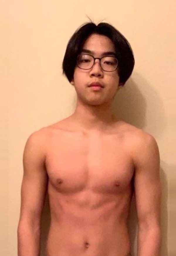 Progress photo at the start